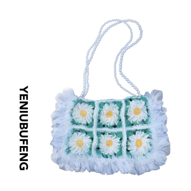 女士包野牛不疯原创自制复古毛线包仙女单肩包...