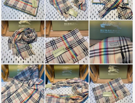 burberry berry 围巾 全新 ...