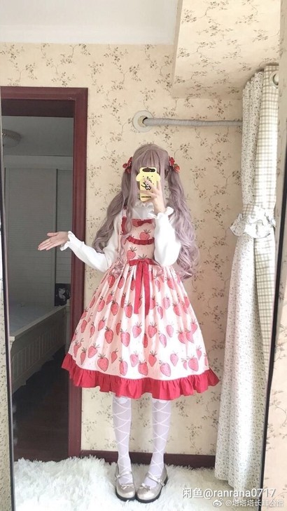 塔塔塔长耳公馆草莓塔 全新有吊牌有一对边夹