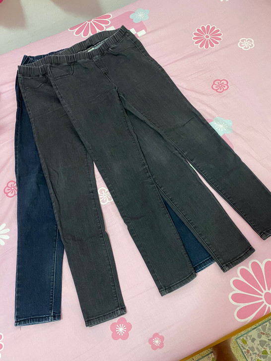 薄款牛仔紧身长裤，小脚裤，一条19.9元包...