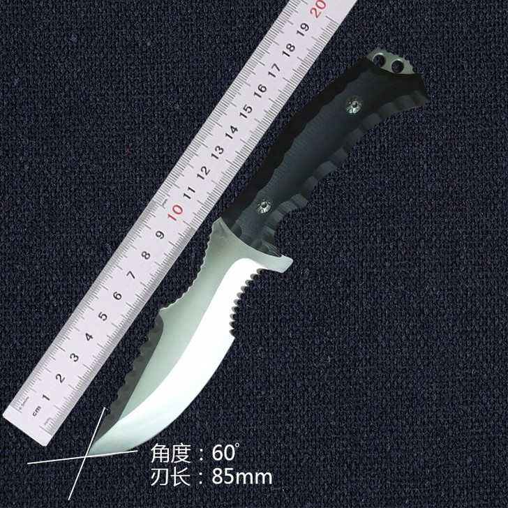 户外刀具防身军工刀生存刀野外求生军刀随身小...