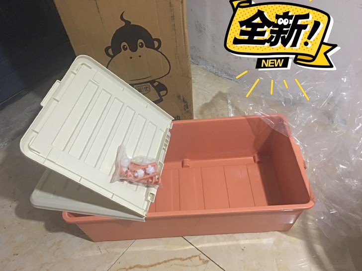 床底收纳箱大号加厚塑料床下有盖整理箱衣服收...