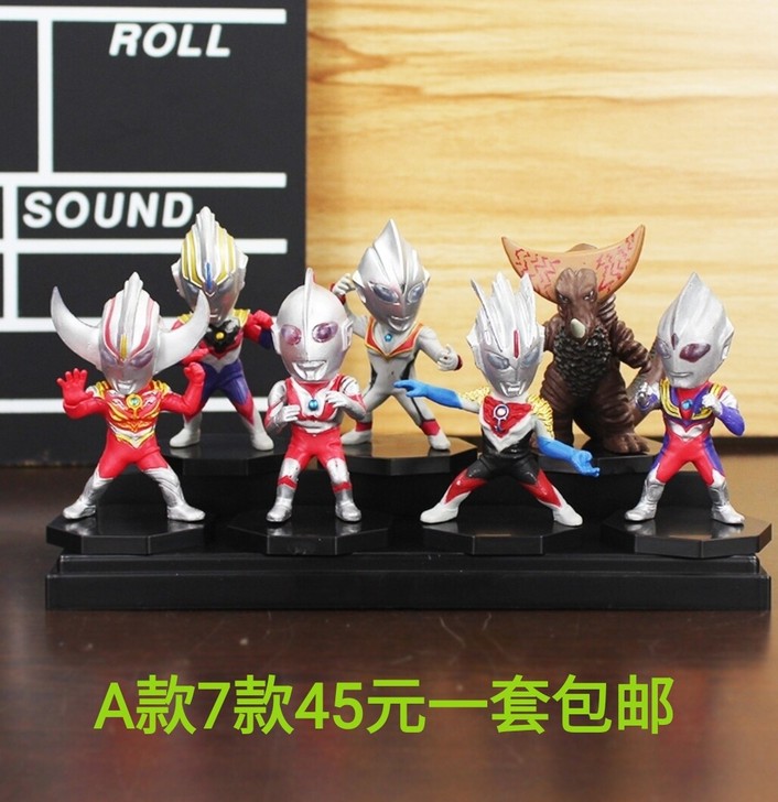 奥特曼怪兽动漫手办模型摆件儿童礼物蛋糕摆件...