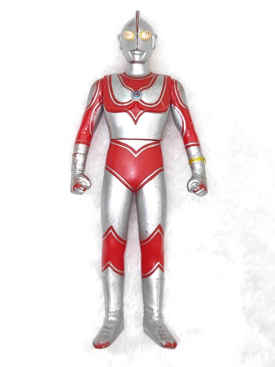 日版杰克奥特曼17cm2000版软胶万代玩...