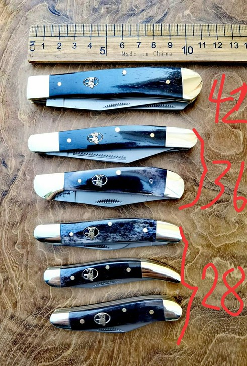 早期钢武士口袋刀  高碳钢1095刃