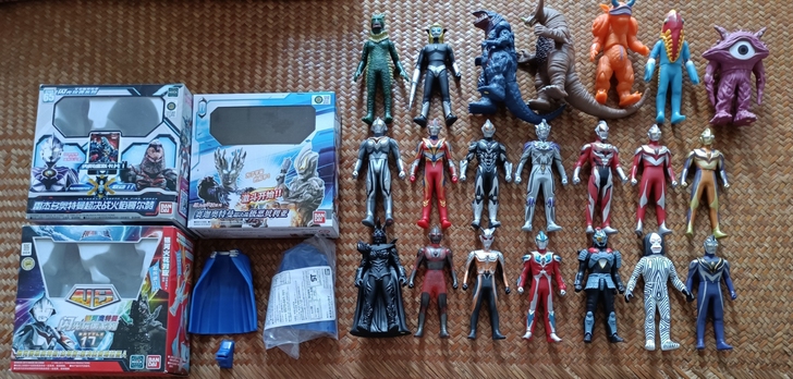 万代奥特曼500软胶，国代和日版，火花