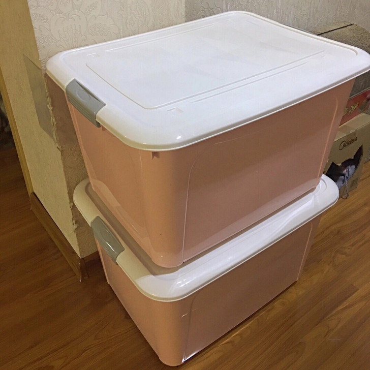 塑料收纳箱特大号家用整理储物箱子多功能周转...