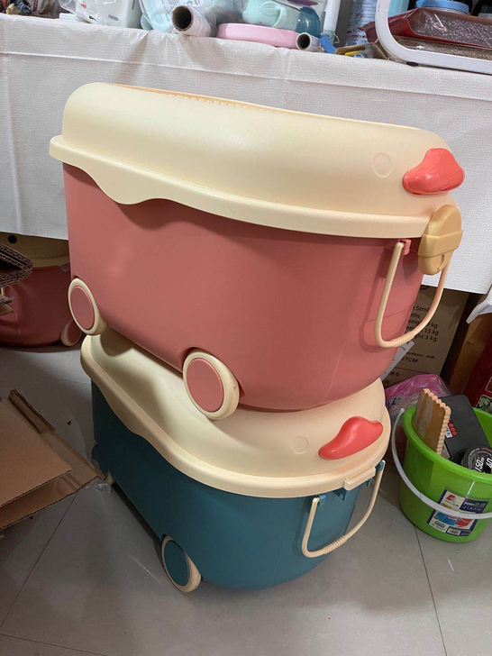 70L的收纳箱/宝宝玩具衣物箱，为了搬家买...