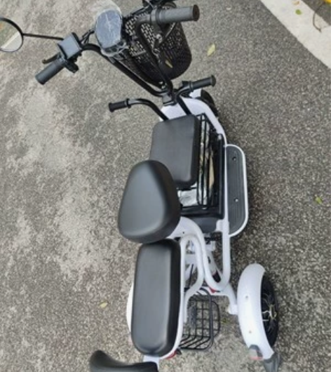 电动三轮车家用小型亲子接送孩子老年人女士轻...