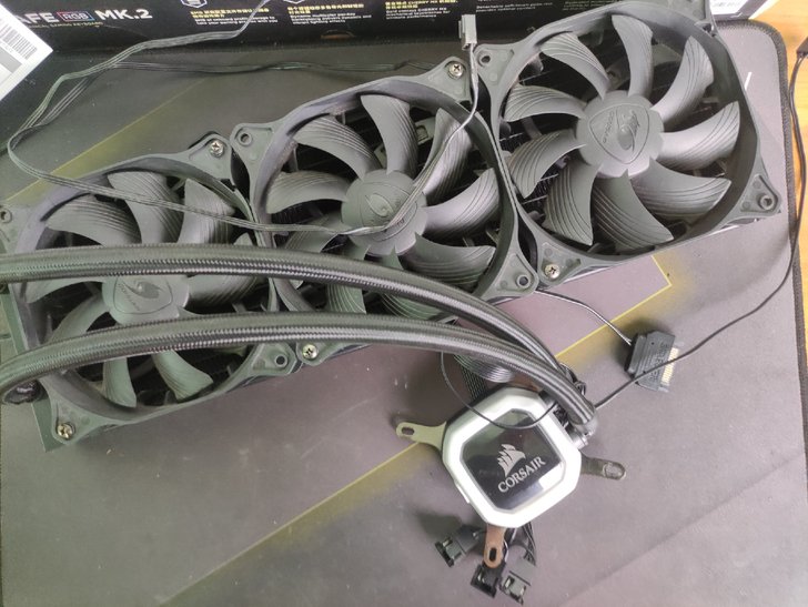 海盗船h150i pro rgb水冷散热器...