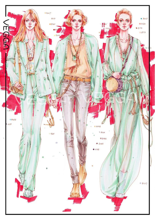 小笨 2021服装效果图 北服考研