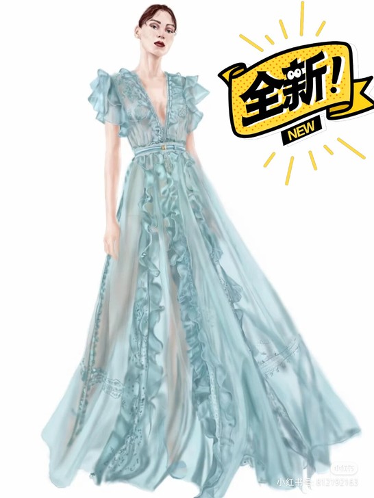 服装效果图画 代画电脑效果图