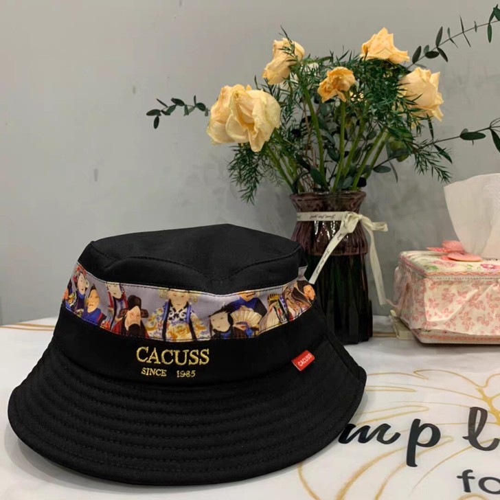 CACUSS刺绣印花春夏款女士韩版潮牌盆帽...