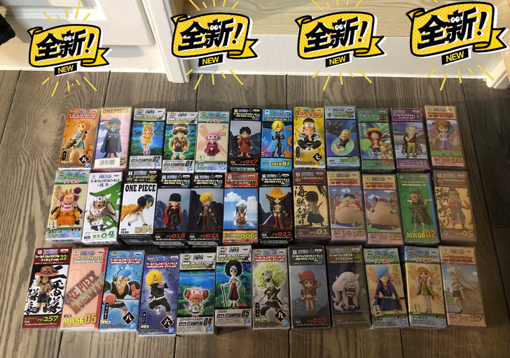 7cm海贼王 路飞 索隆 山治 罗宾 娜美...