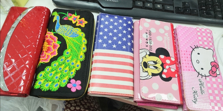 皮夹子 旧皮夹子 长款