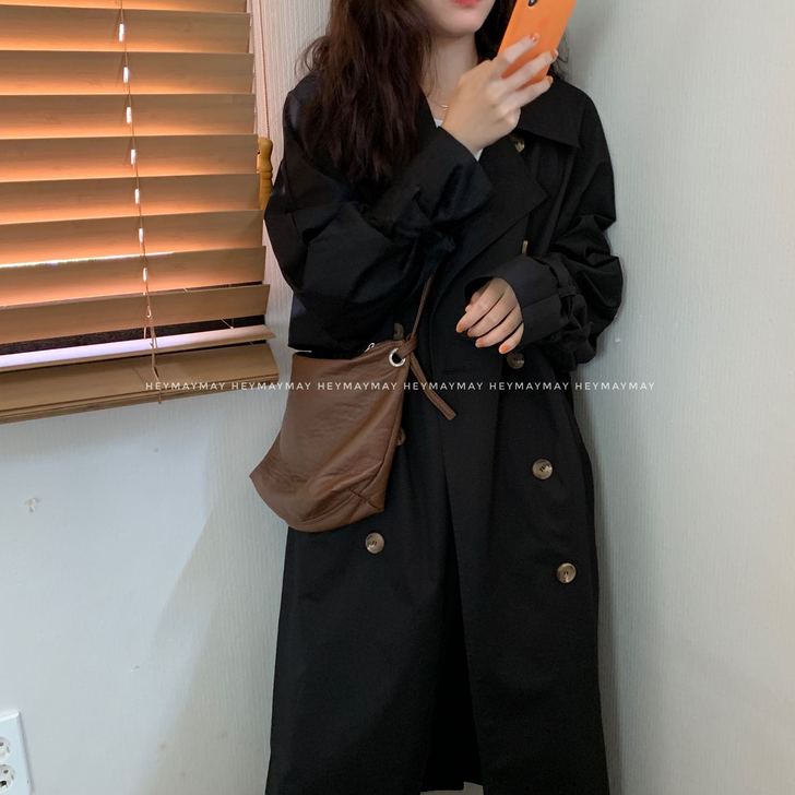 heymaymay 焦糖软皮系绳包 长度可...