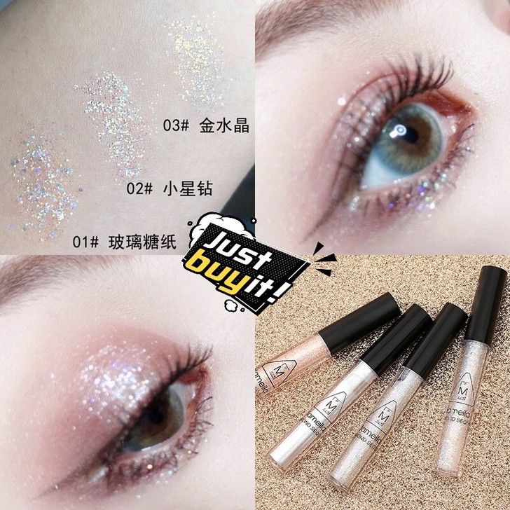 一滴泪液体眼影，闪粉亮片，卧蚕珠光偏光，亮...