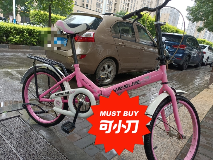 9成新折叠自行车大人小孩都能骑低价转让了