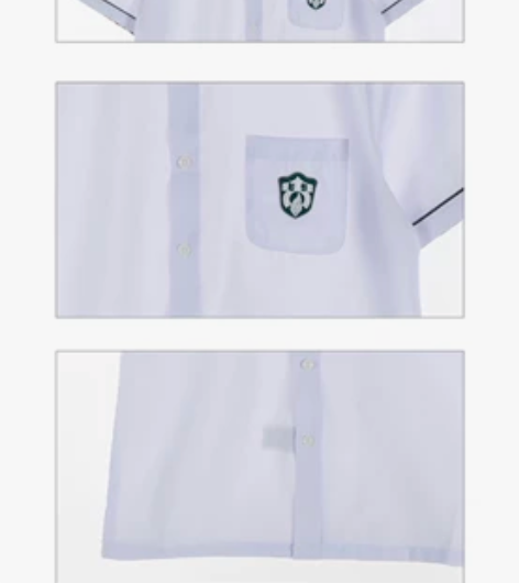 韩国校服 校供短袖 青园衬衫韩国校供 韩制...