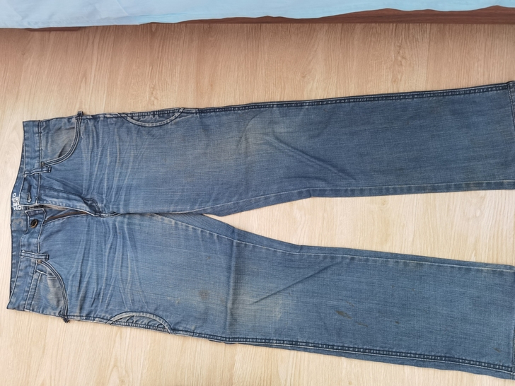 男士170码牛仔裤+灯芯绒材质裤子两条，此...