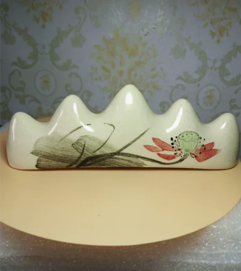 磁州窑手绘笔架,七八十年代产品,品相完好,...