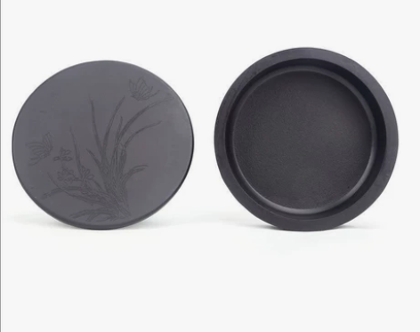 全新 多功能墨池带盖砚台仿瓷防摔初学者砚台...