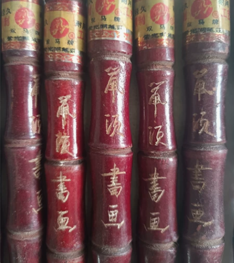 老毛笔，双马牌鼠须书画，硬毫，不加尼龙，所...