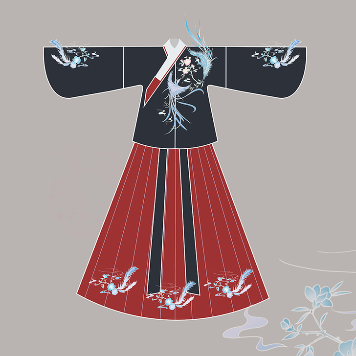 艺缕原创正品【鸾凤】交领汉服女琵琶袖明制袄...