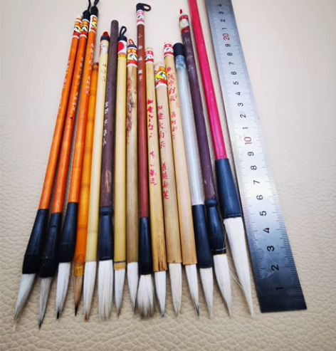 15支羊兼毫，大部分是双羊的山羊牌的，未试...