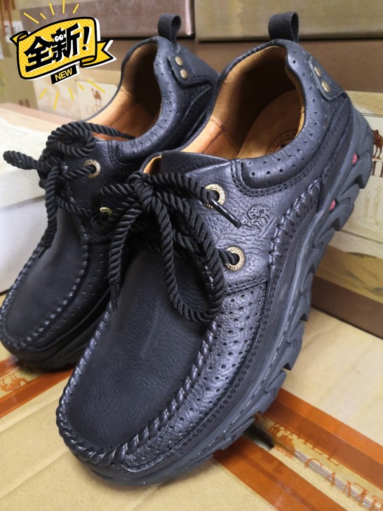 骆驼全新正品商务休闲工装真皮男鞋，全部实体...