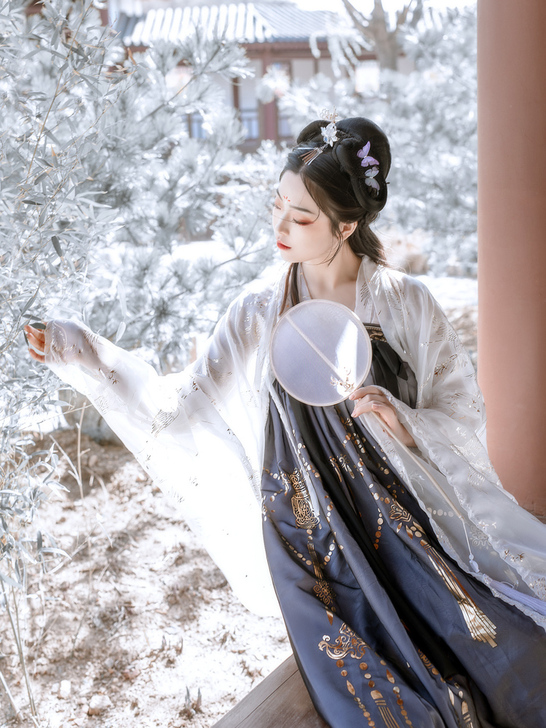 【艺缕原创一云鹤】汉服女仙气齐胸襦裙大##...