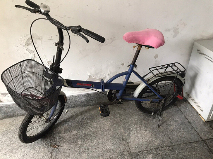 闲置小自行车,车见坚固硬度好 可折叠 内外...