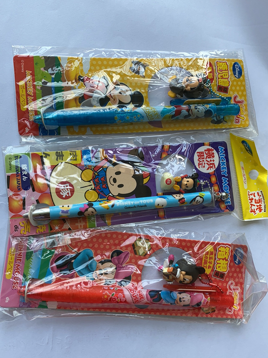 日本迪士尼米奇挂件圆珠笔原子笔全新正