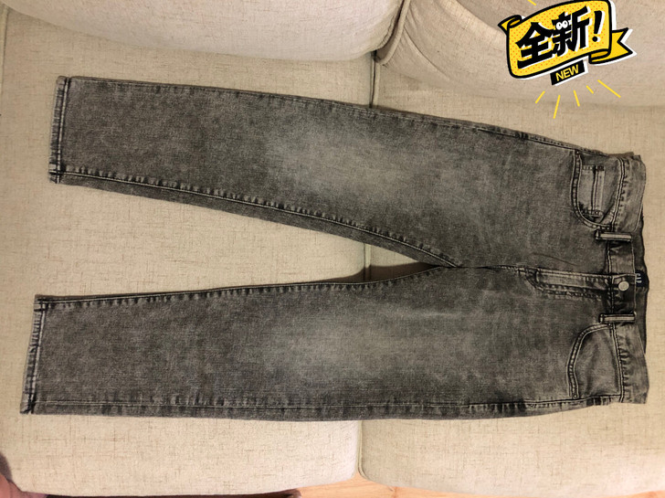Gap男士灰色直筒牛仔裤，29码，全新，腰...