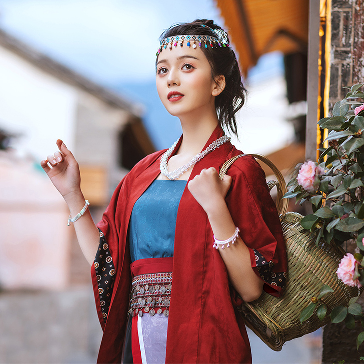 茶马古道【云雀】花朝记汉服 宋制长干寺对襟...