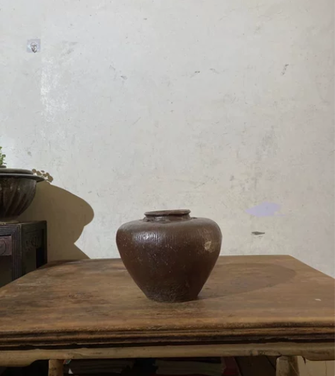 民俗粗陶，平肩陶罐，断一系，影视道具，书房...