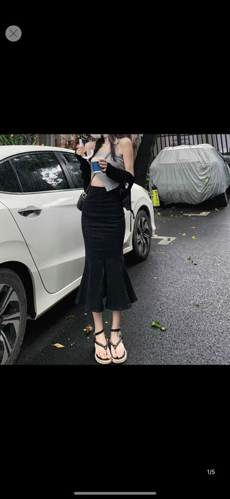 鱼尾半身长裙