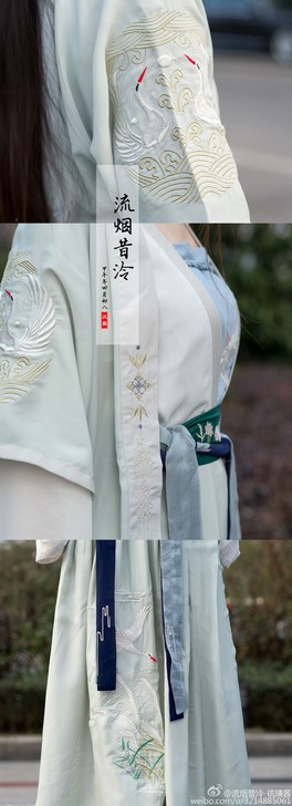 流烟昔冷  浣溪沙汉服