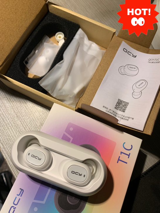 QCY T1C 成色如图，100%功能正常...