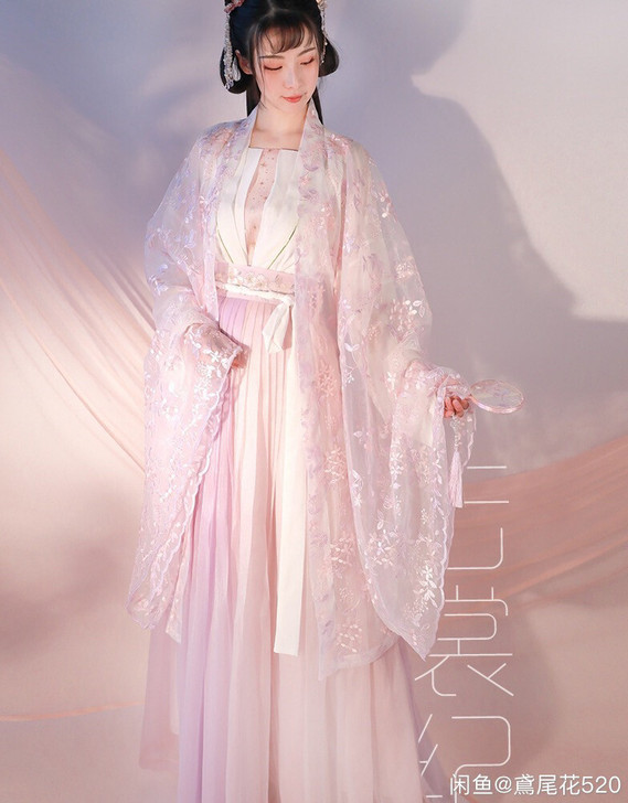 出【云裳纪 律吕迢扬】春樱粉紫色大袖衫