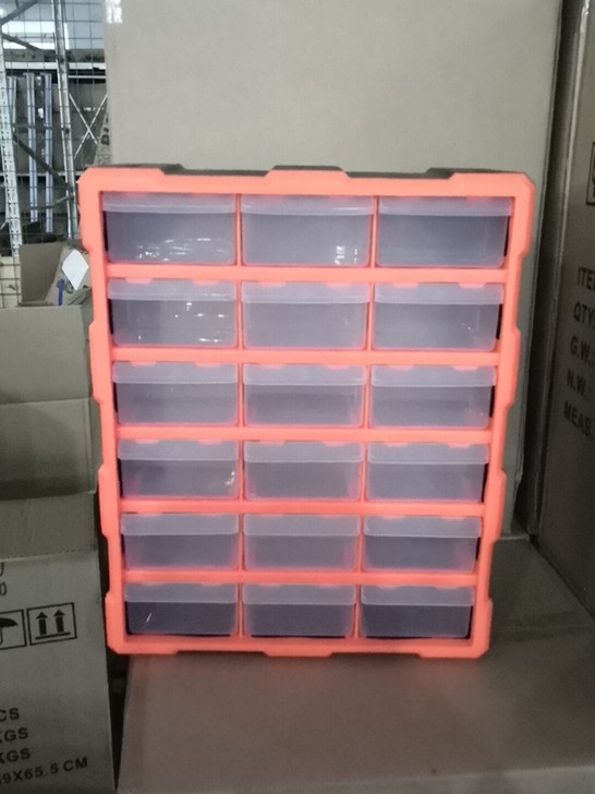 处理一批全新零件盒18格，内抽屉拉的时候有...