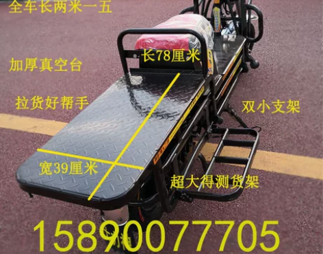 载重王电动电瓶车电摩72V60v载货路霸拉...