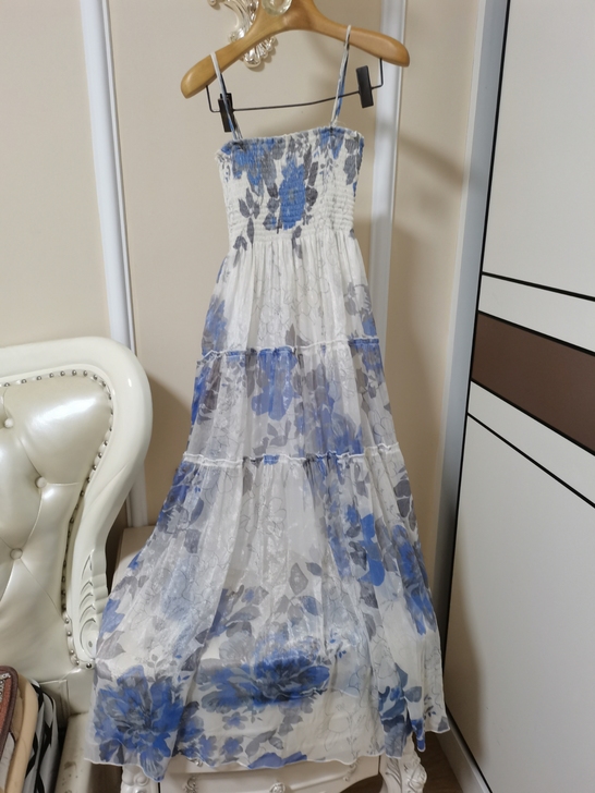 沙滩吊带裙长裙均码