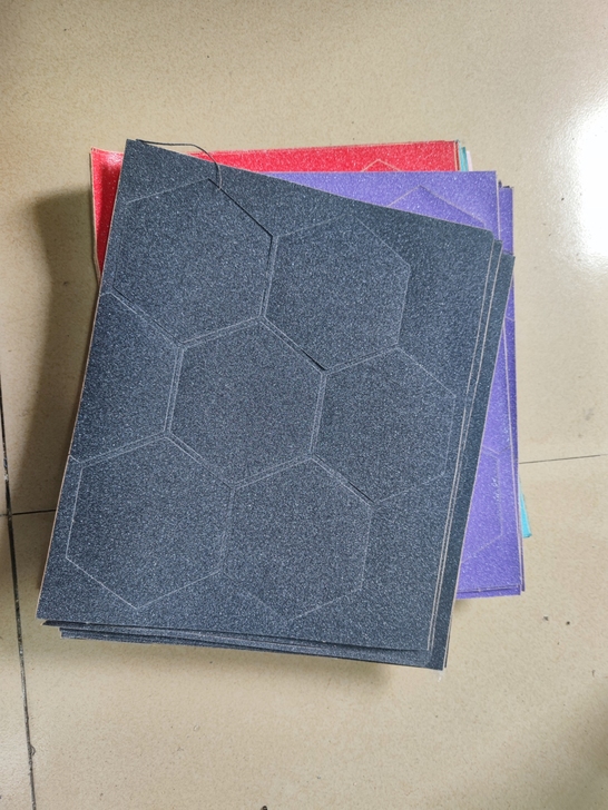DIY电动滑板菱形减震砂纸