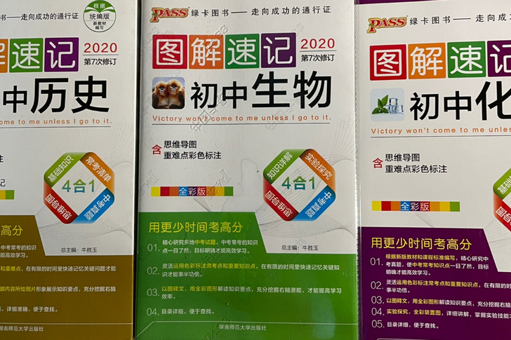 图解速记初中生物 历史 化学
