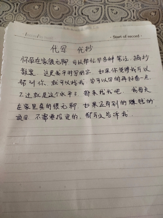 代写，代抄，写什么交给我