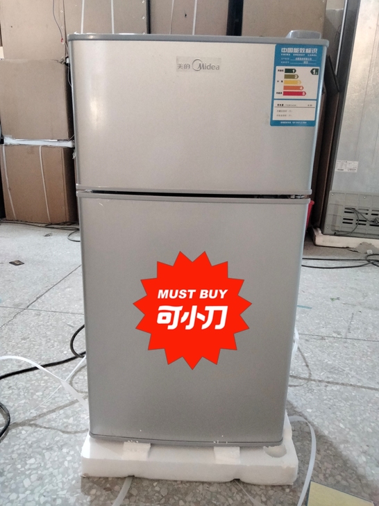 小冰箱租房用美的冰箱家用小型单门，双开门学...
