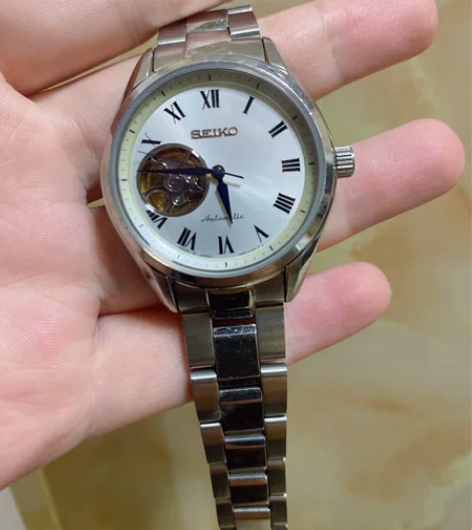 精工机械女表！钢带轻微自然磨损、闲置出 感...