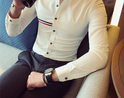 衬衫衬衣春夏新款网红衬衫男长袖韩版修身潮流...