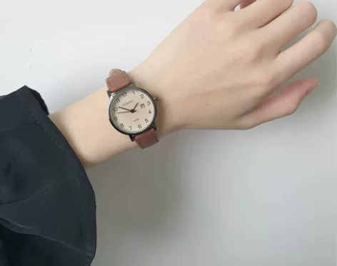 手表女款学生考试专用初高中学生简约气质复古...